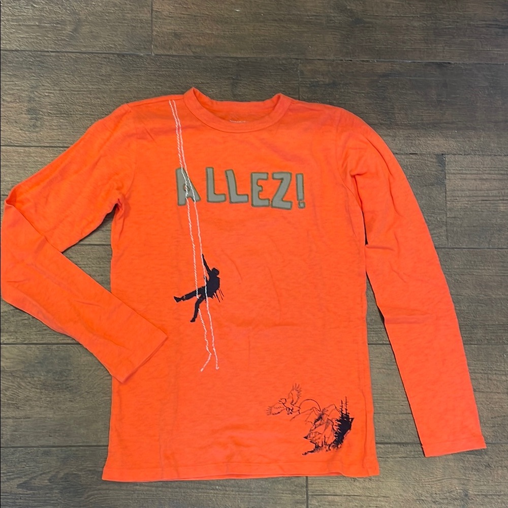 Crewcuts Orange Graphic Long Sleeve Shirt - Size 12